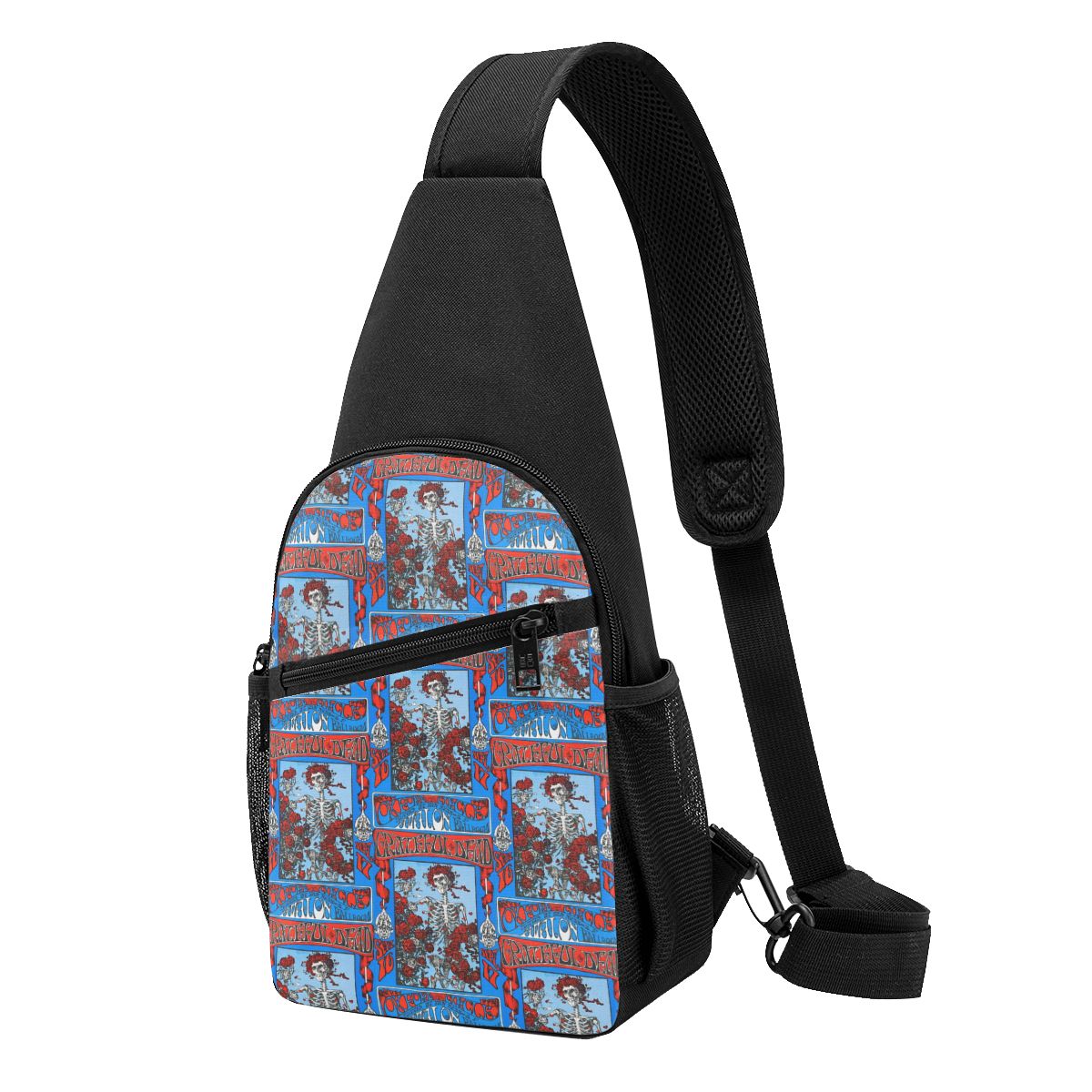 Sling Backpack Shoulder - Grateful Dead Rock Band Göğüs Çantası