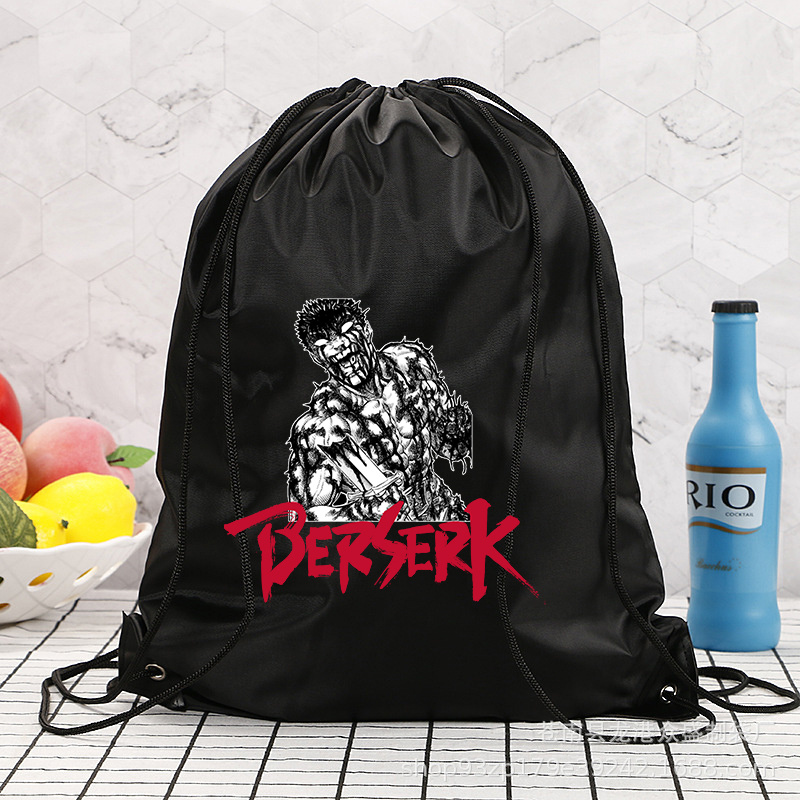 Drawstring Gym Bag - Japon animesi Berserk İpli Su Geçirmez