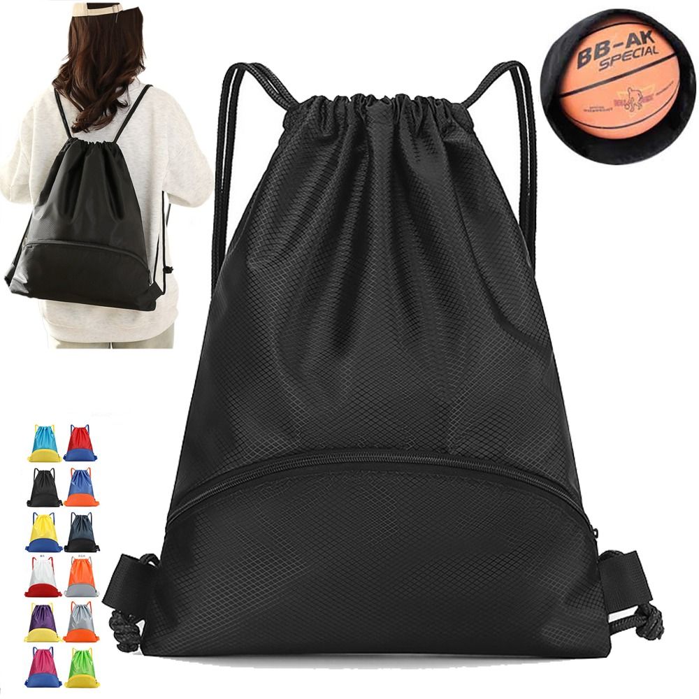Drawstring Gym Bag - Büyük kapasiteli spor çantası, su geçirmez